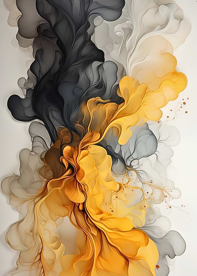 Abstract Ink Art