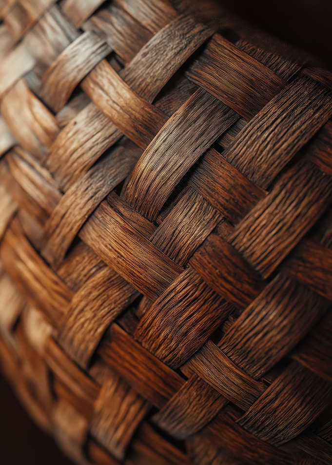 Woven Wooden Rattan Texture