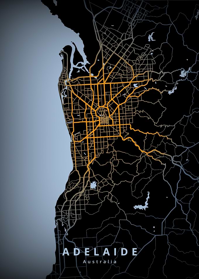 Adelaide City Map