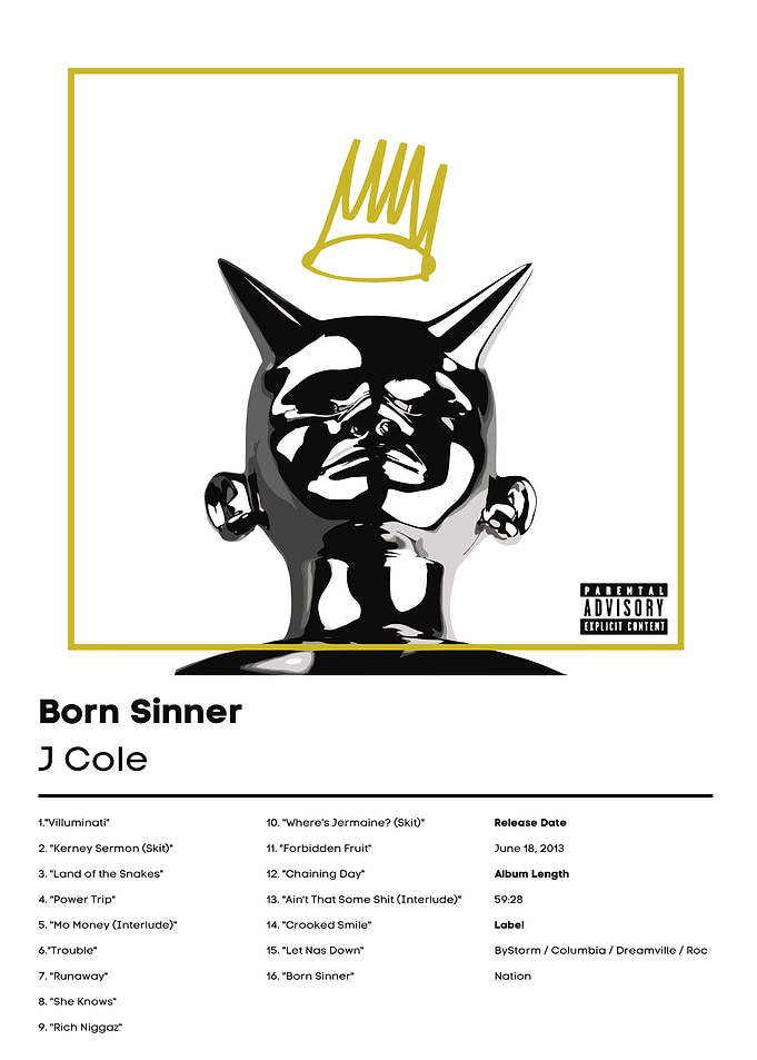 J Cole Born Sinner