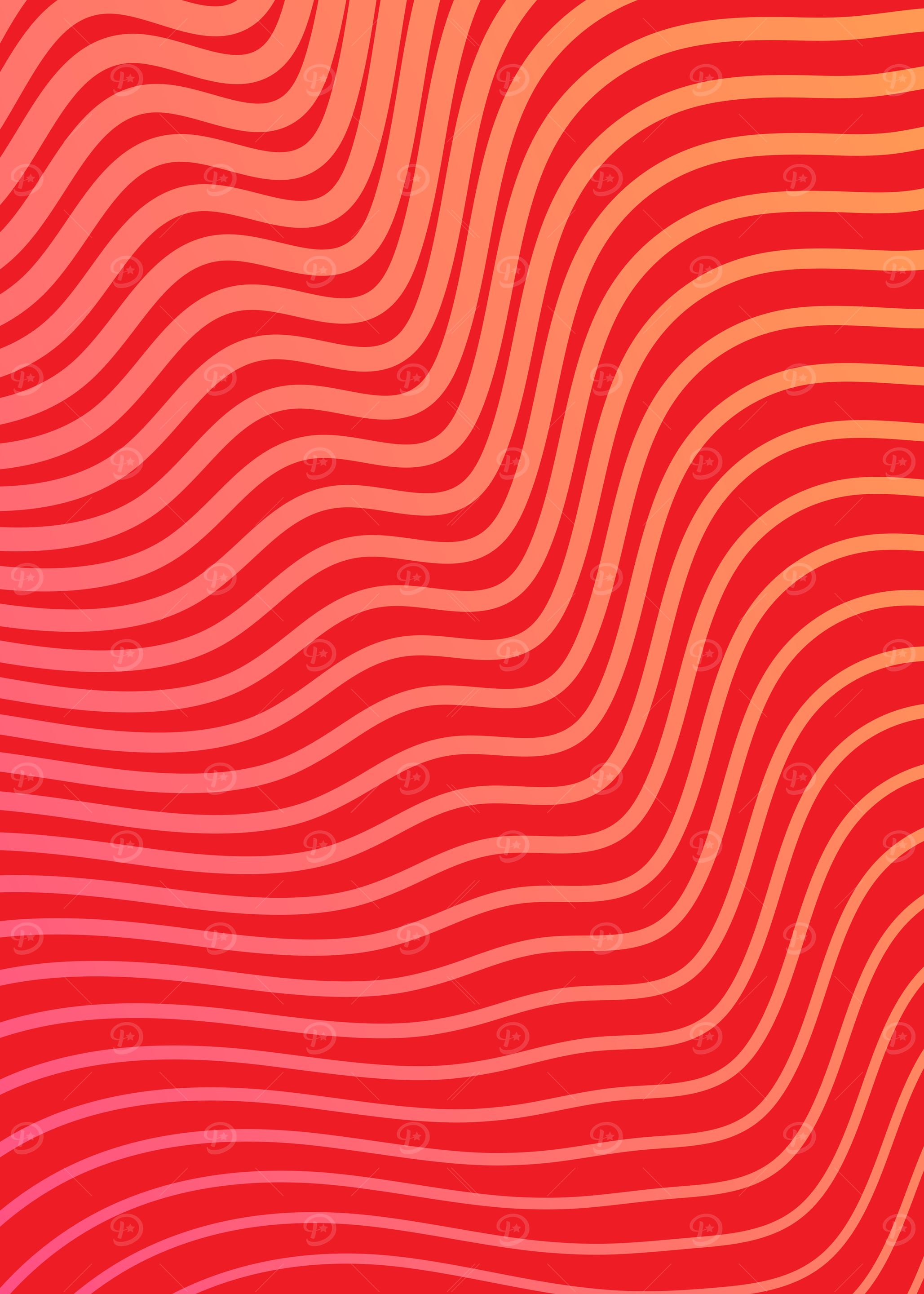 Abstract Red Wave Pattern
