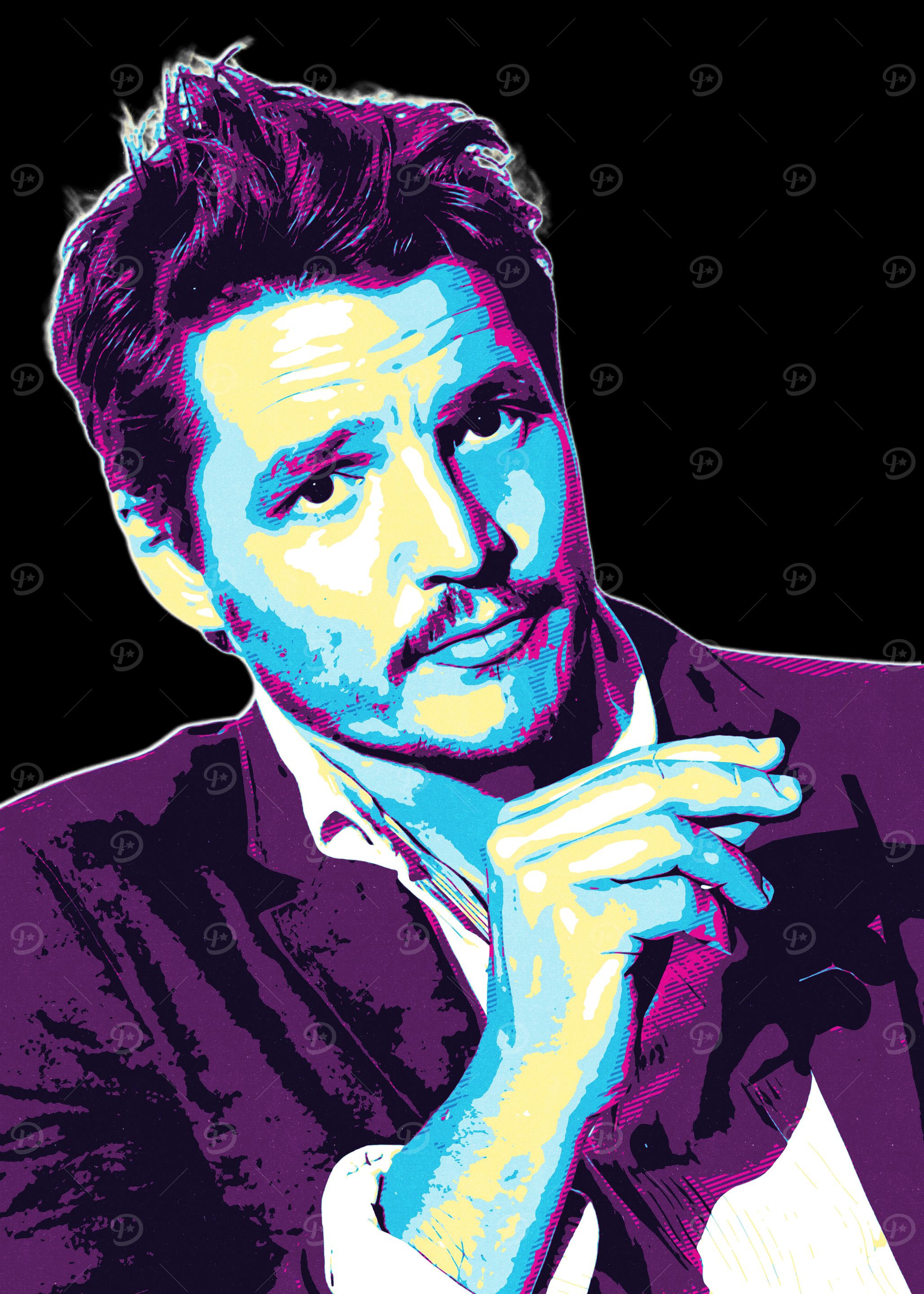 Pedro Pascal Retro Style
