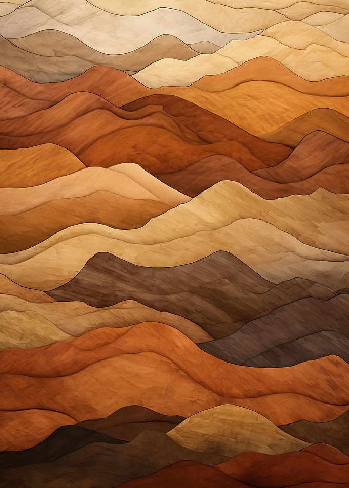 Abstract Layered Mountain