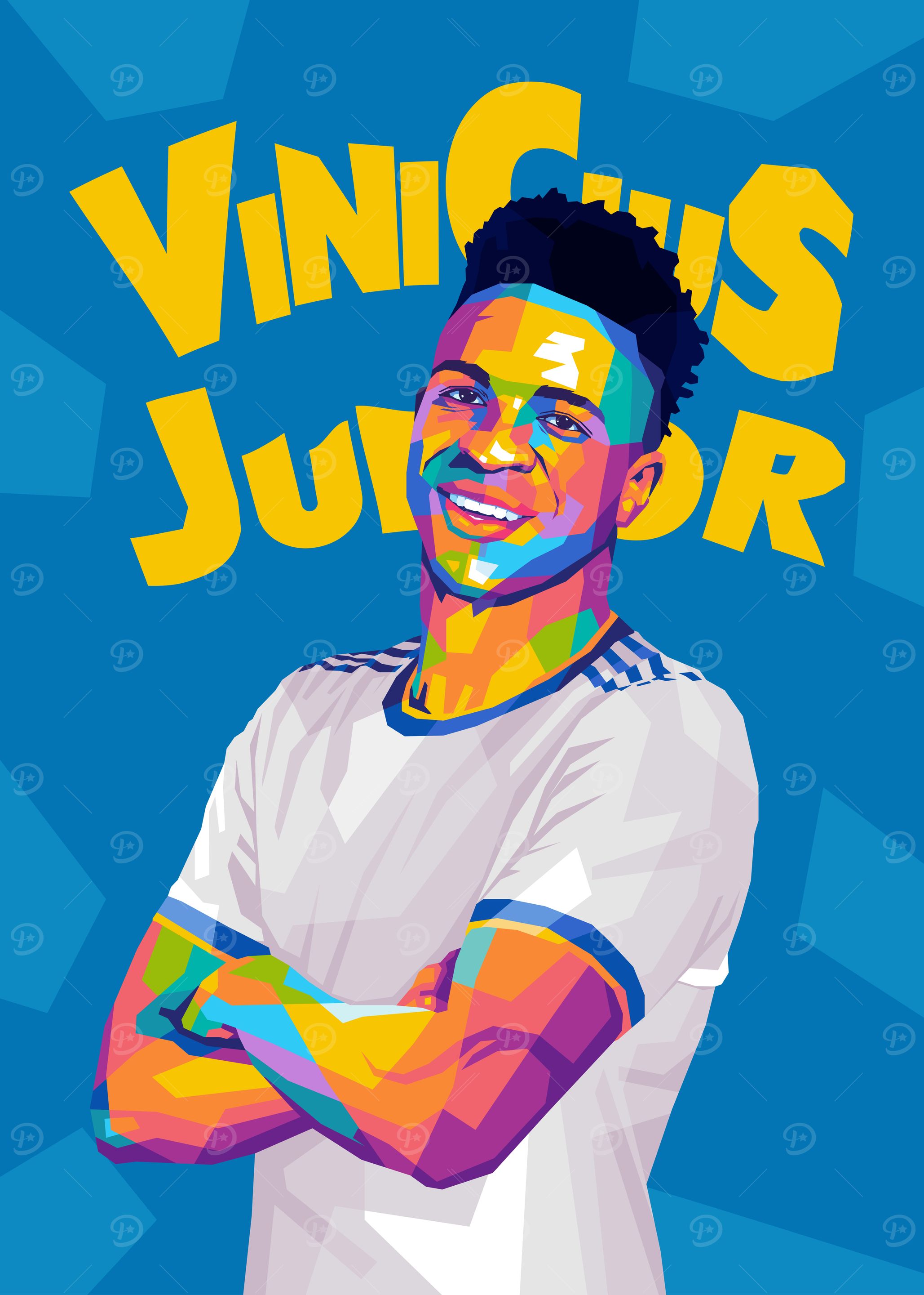 Vinicius Junior Pop Art Portrait