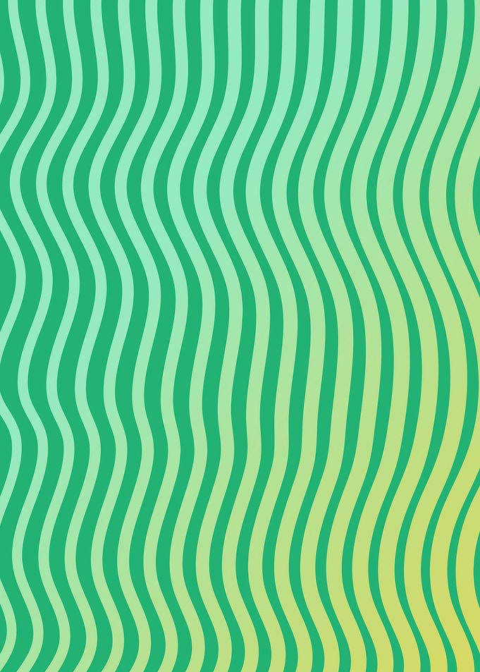 Wavy Green Lines Abstract
