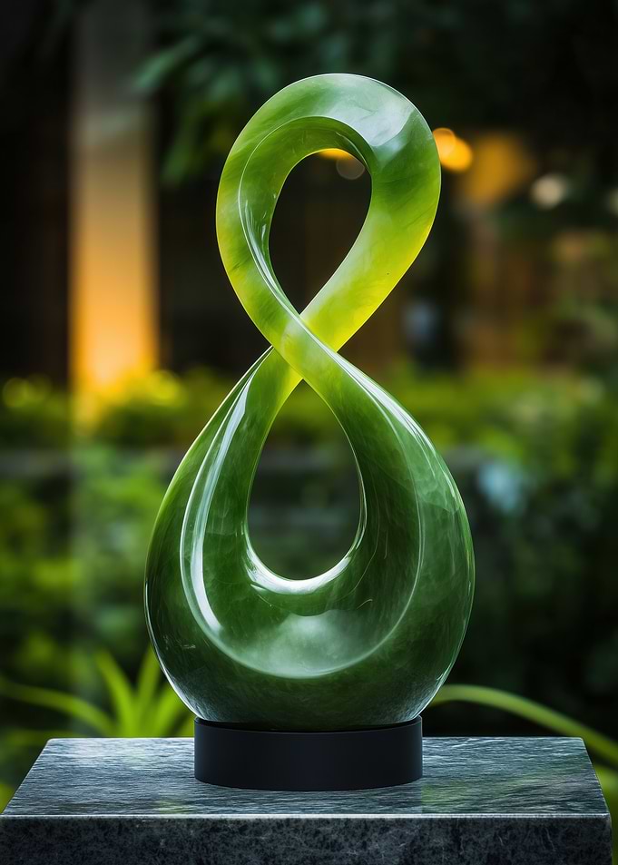 Jade Sculpture of Infinity