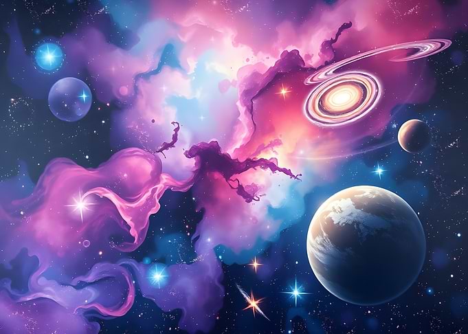 Cosmic Nebula Art
