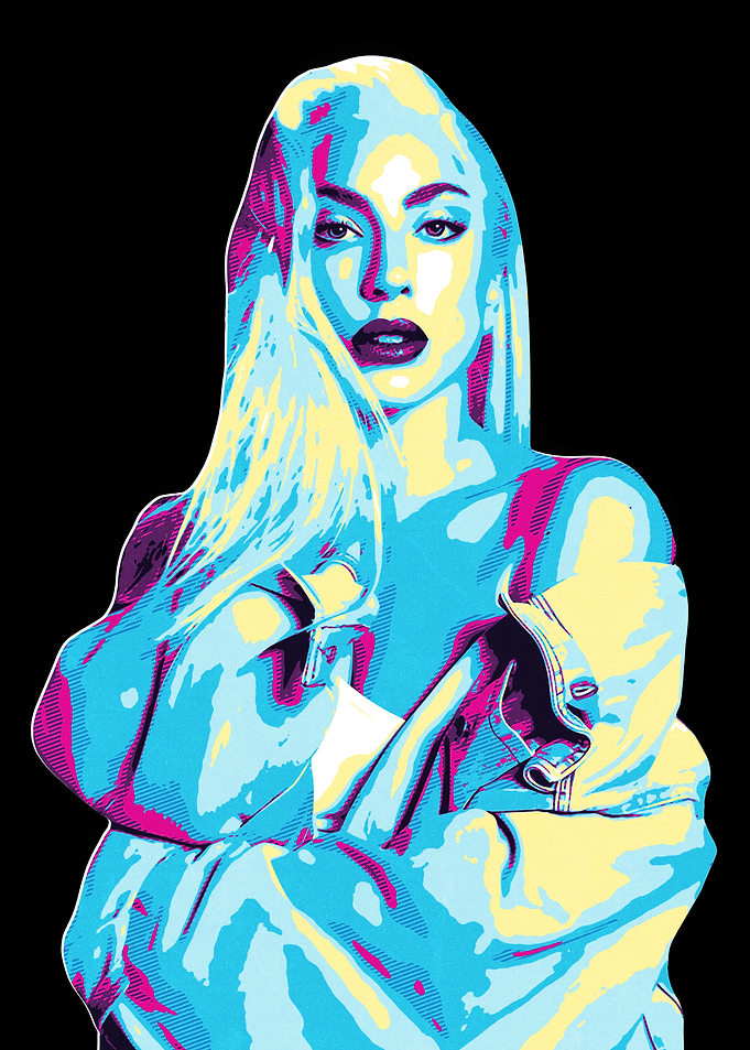 Lady Gaga Retro Art