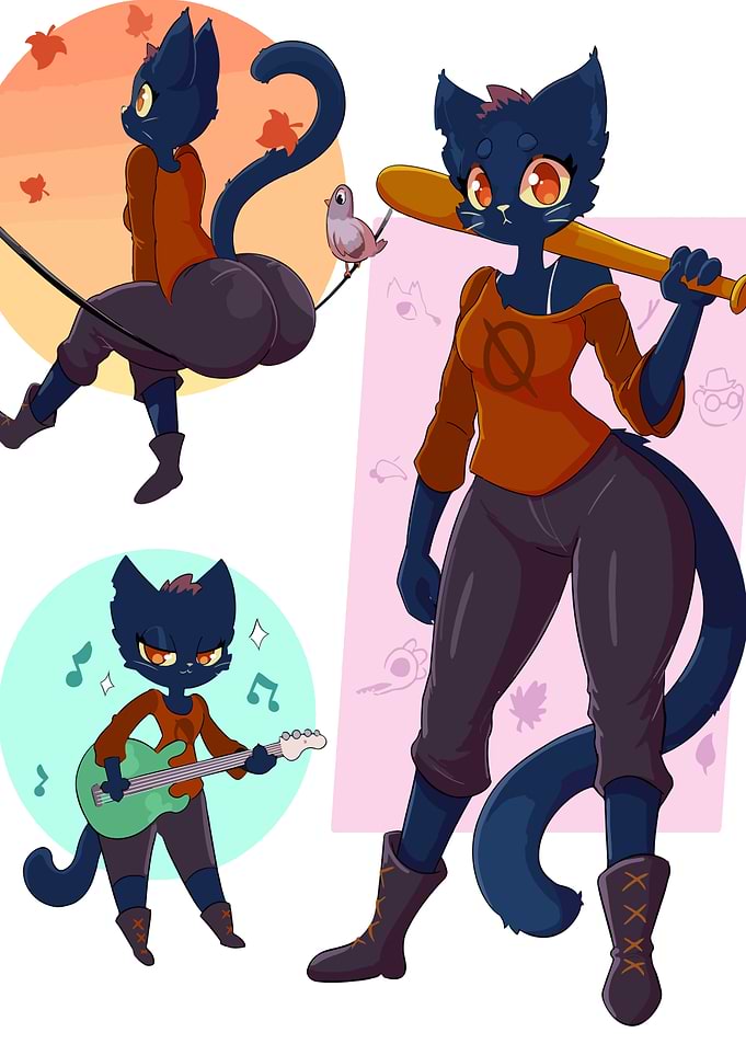 Night in the Woods Character Art