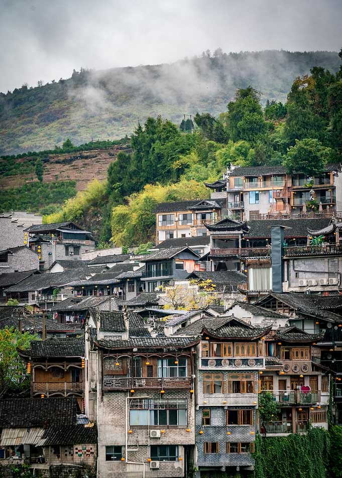 Chinese Village Landscape