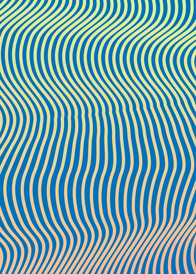 Wavy Lines Abstract Art