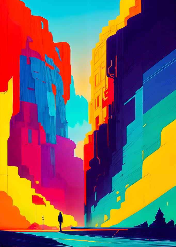 Abstract Cityscape