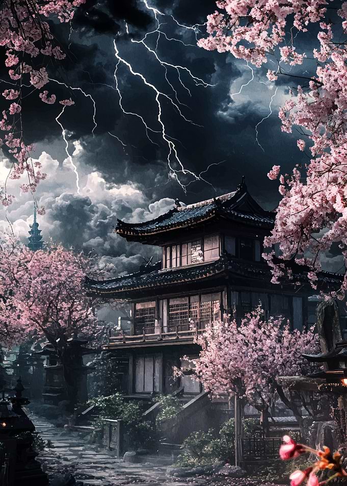 Japanese Temple Storm
