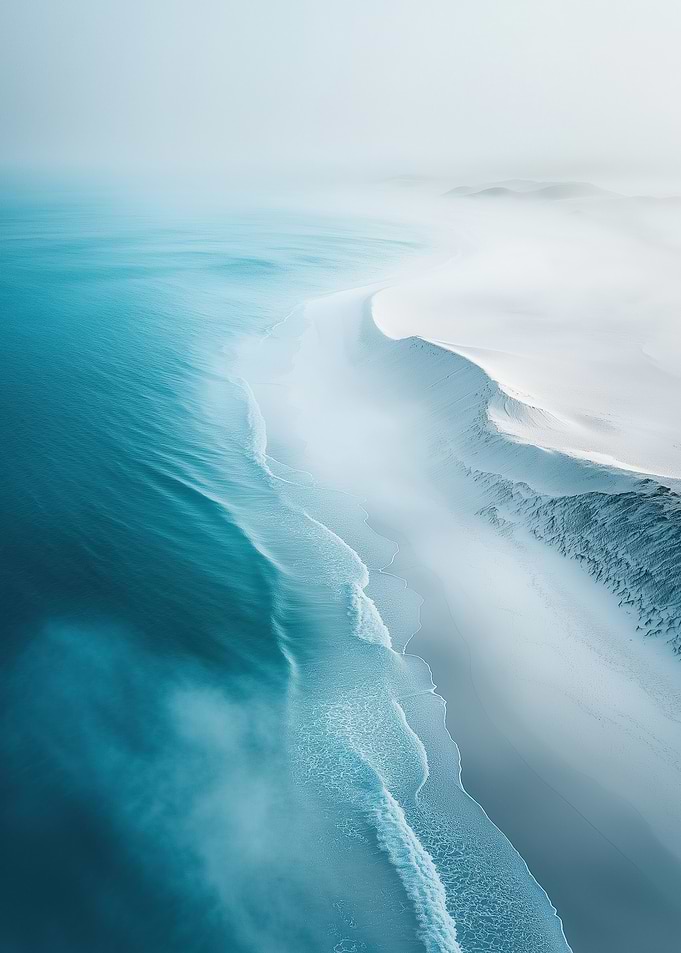 Namibia White Sand Dunes Coast
