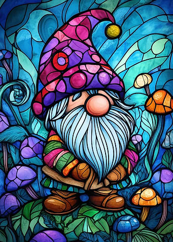 Stained Glass Gnome