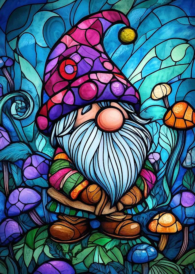 Stained Glass Gnome