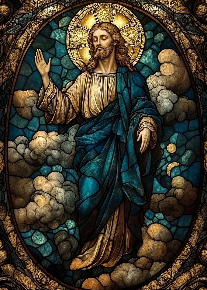 Stained Glass Jesus