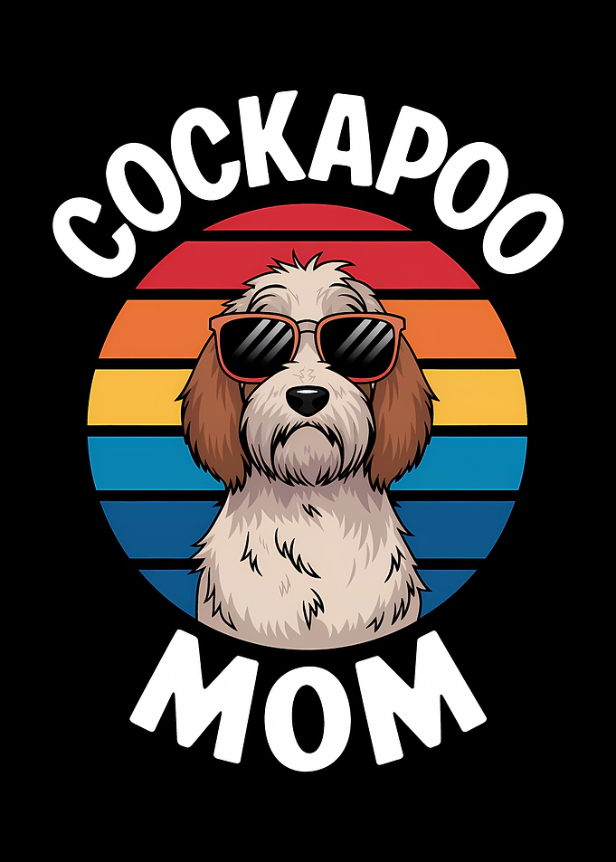 Cockapoo Mom Retro Design