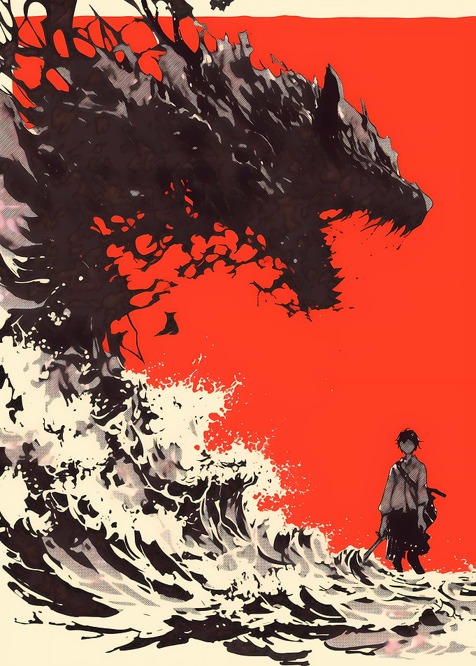 Monster Wave and Figure