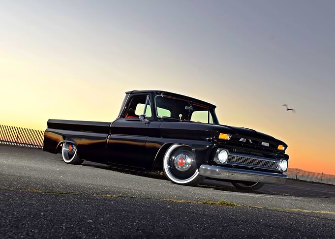 Black Classic Pickup Truck