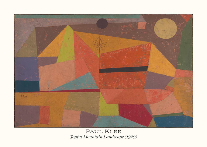 Paul Klee Joyful Mountain Landscape