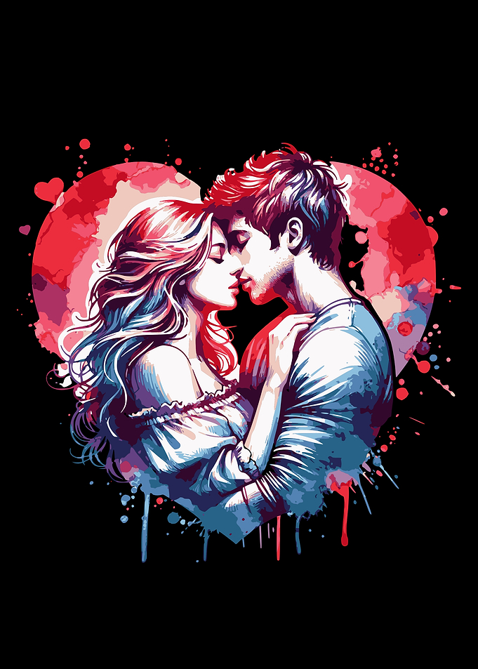 Romantic Couple Embrace