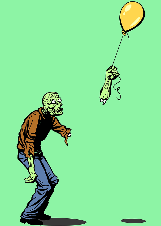 Zombie with Balloon