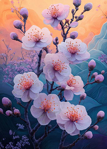 Pink Cherry Blossoms