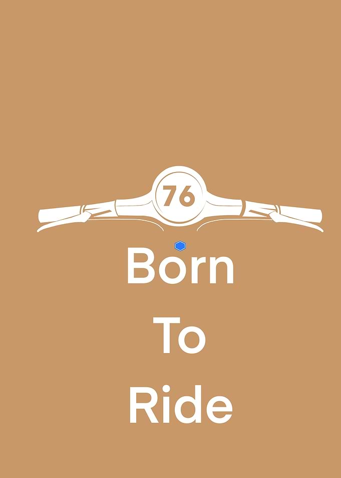 Born to Ride Motorcycle Poster