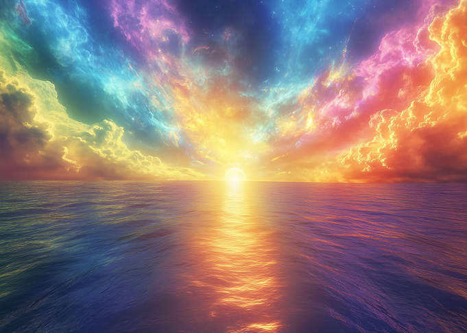 Dreamy Sunset Seascape