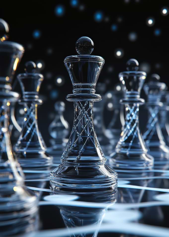 Glass Chess Queen