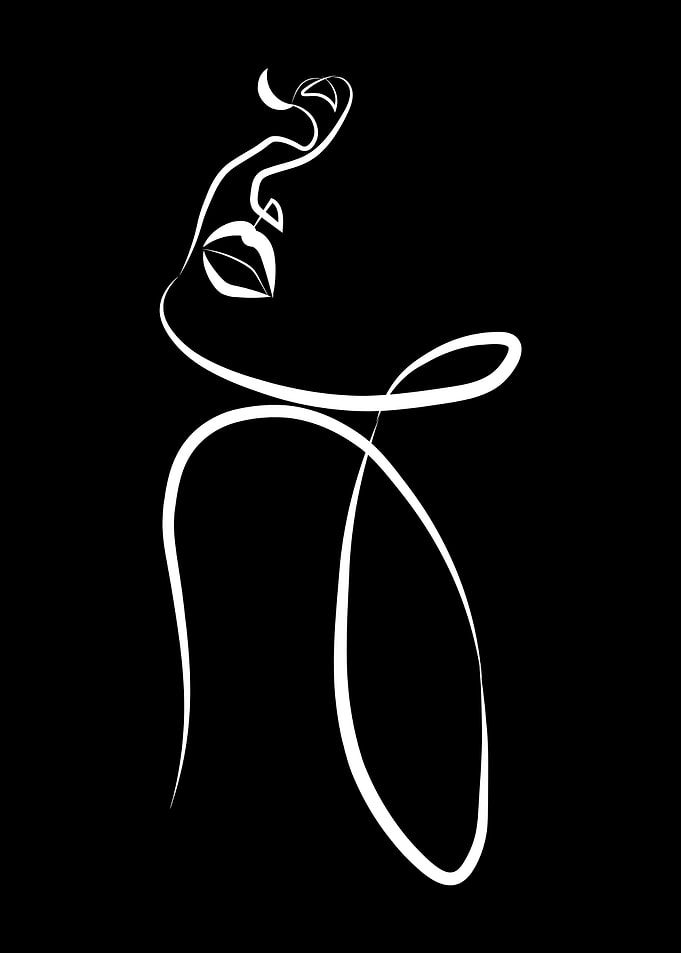 Line Art Woman Portrait