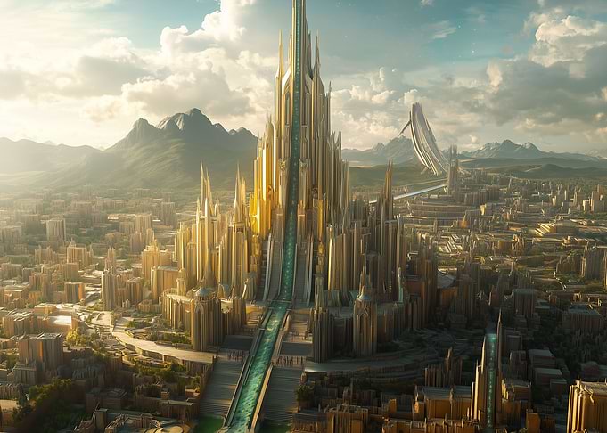 Golden Cityscape