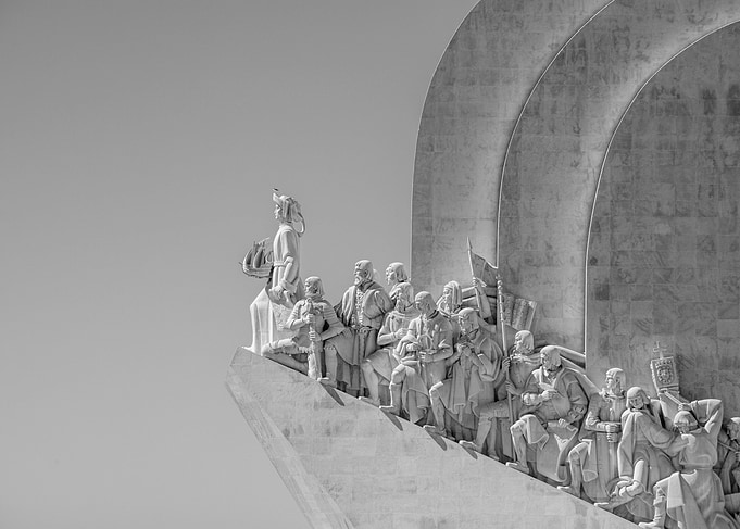 Monument of Discoveries: Lisbon in Monochrome
