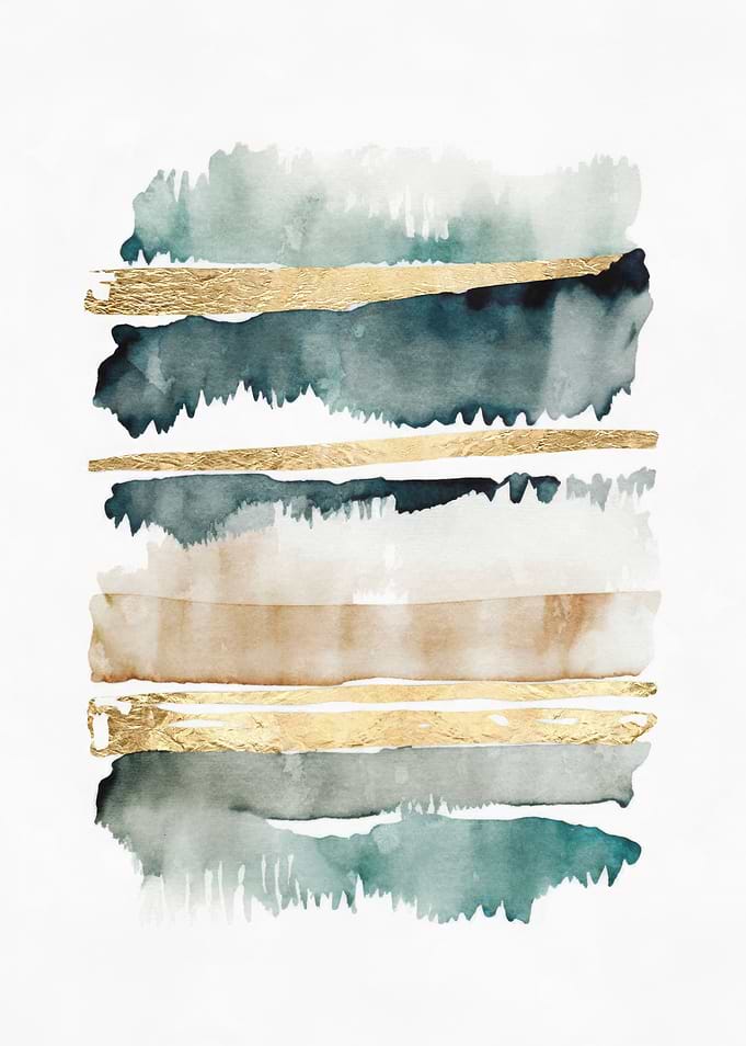Abstract Watercolor Stripes