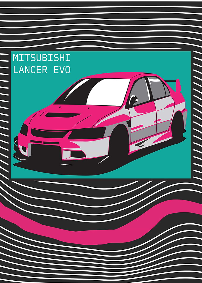 Mitsubishi Lancer Evo | POP ART