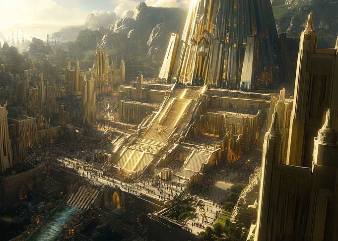 Golden Cityscape