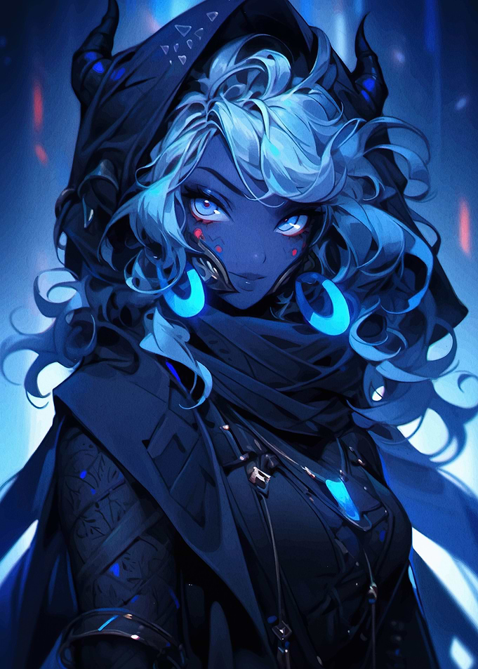 Blue-Haired Anime Girl