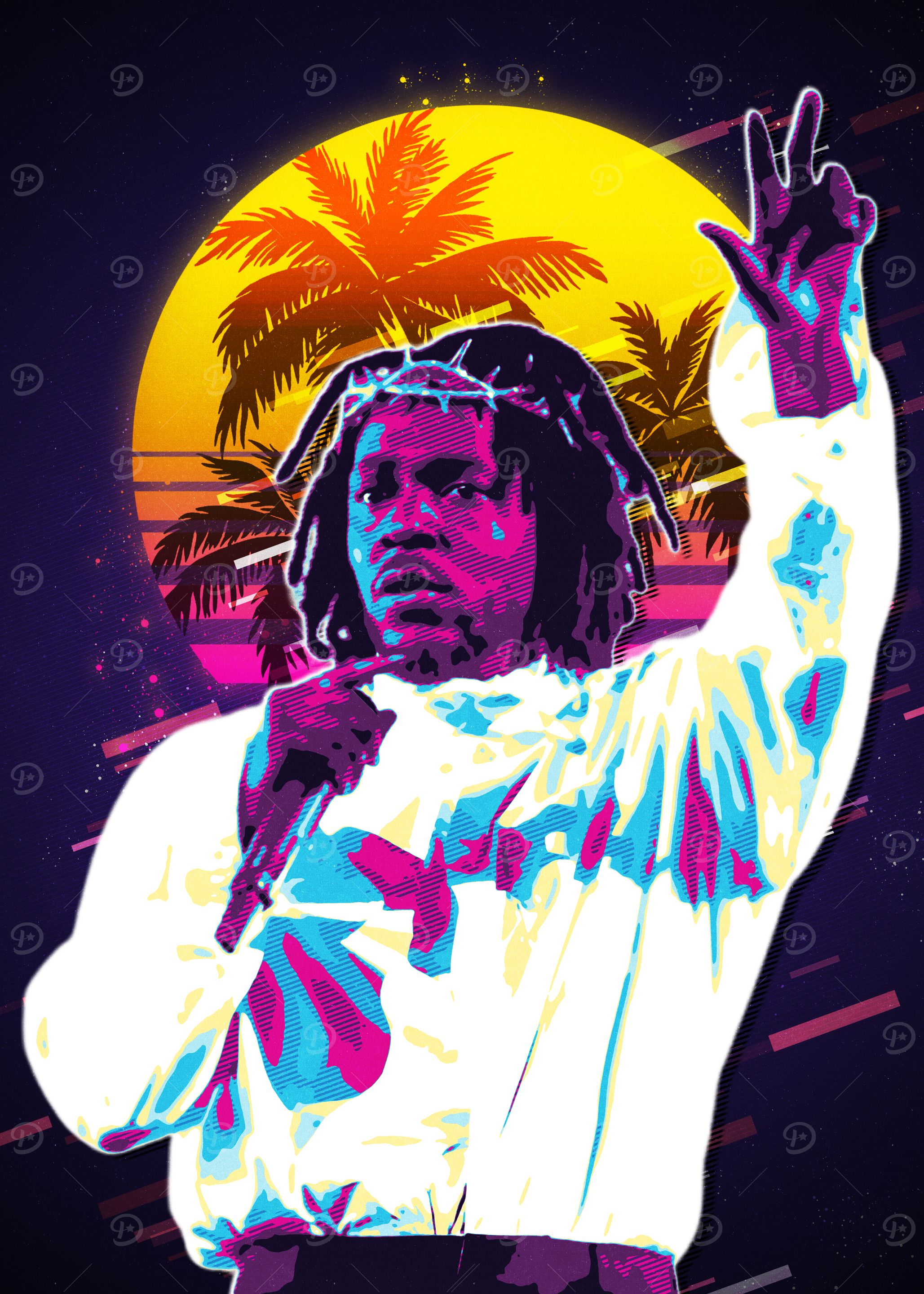 Kendrick Lamar Retro Art