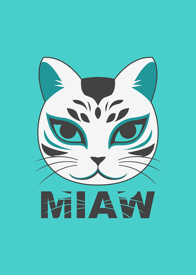 Cat Mask Design Teal