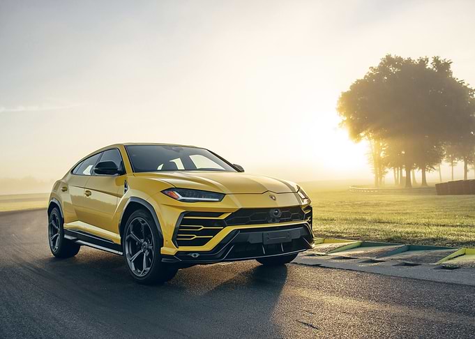 Yellow Lamborghini Urus