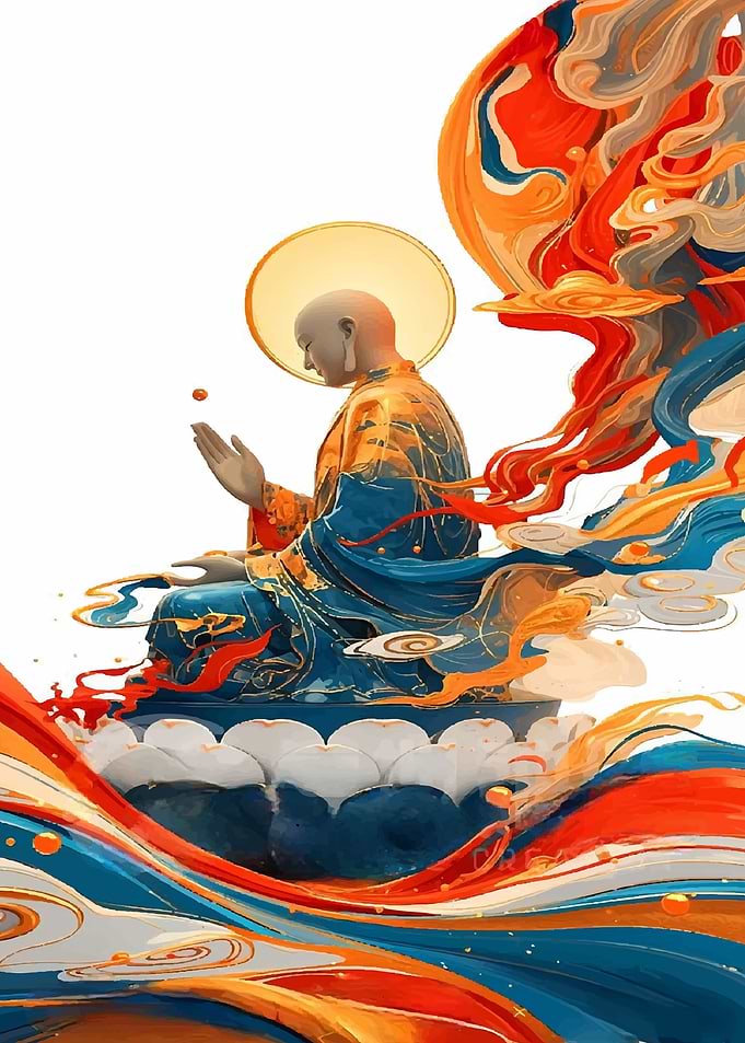 Buddha in Abstract Art