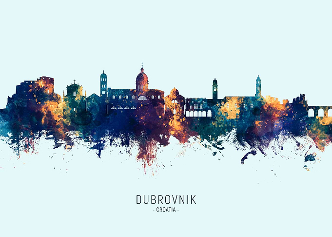 Dubrovnik Croatia Skyline
