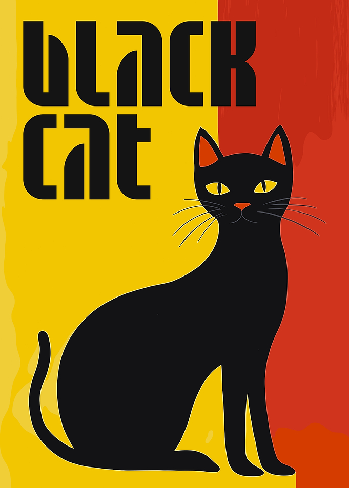 Original Black Cat Art