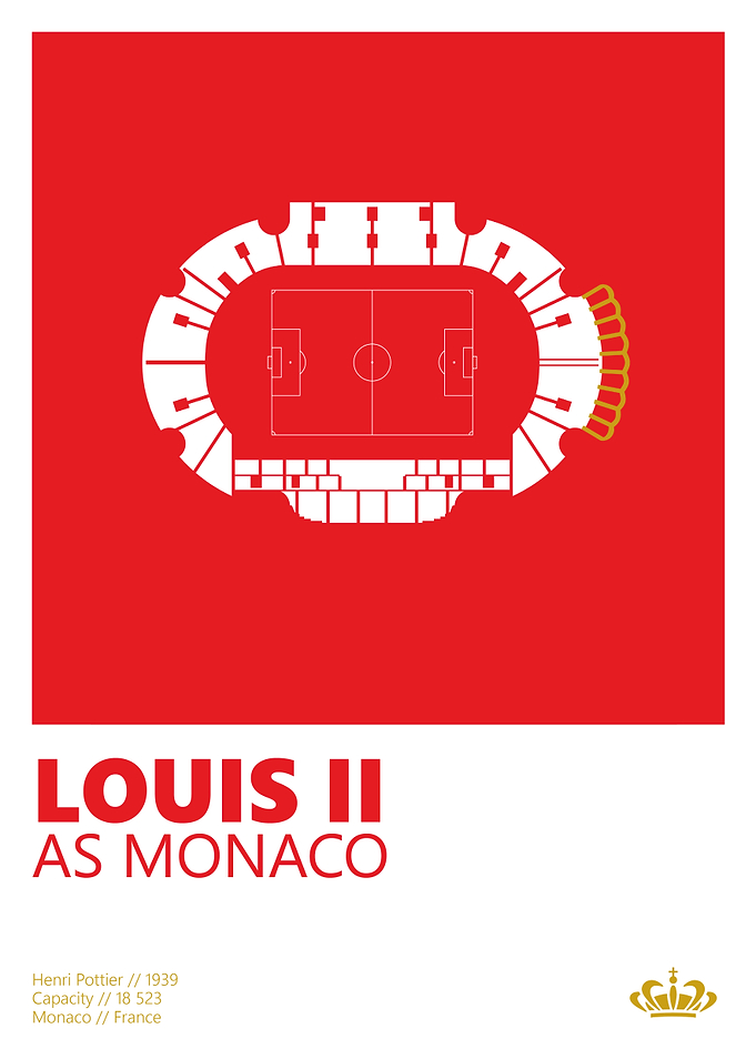 Football Monaco Poster Stadium Louis 2