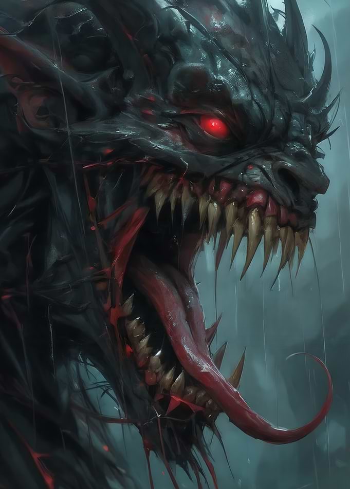 Ferocious Monster Portrait