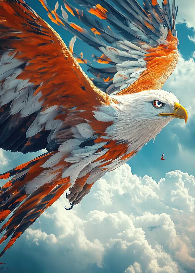 Kite Eagle in Flight