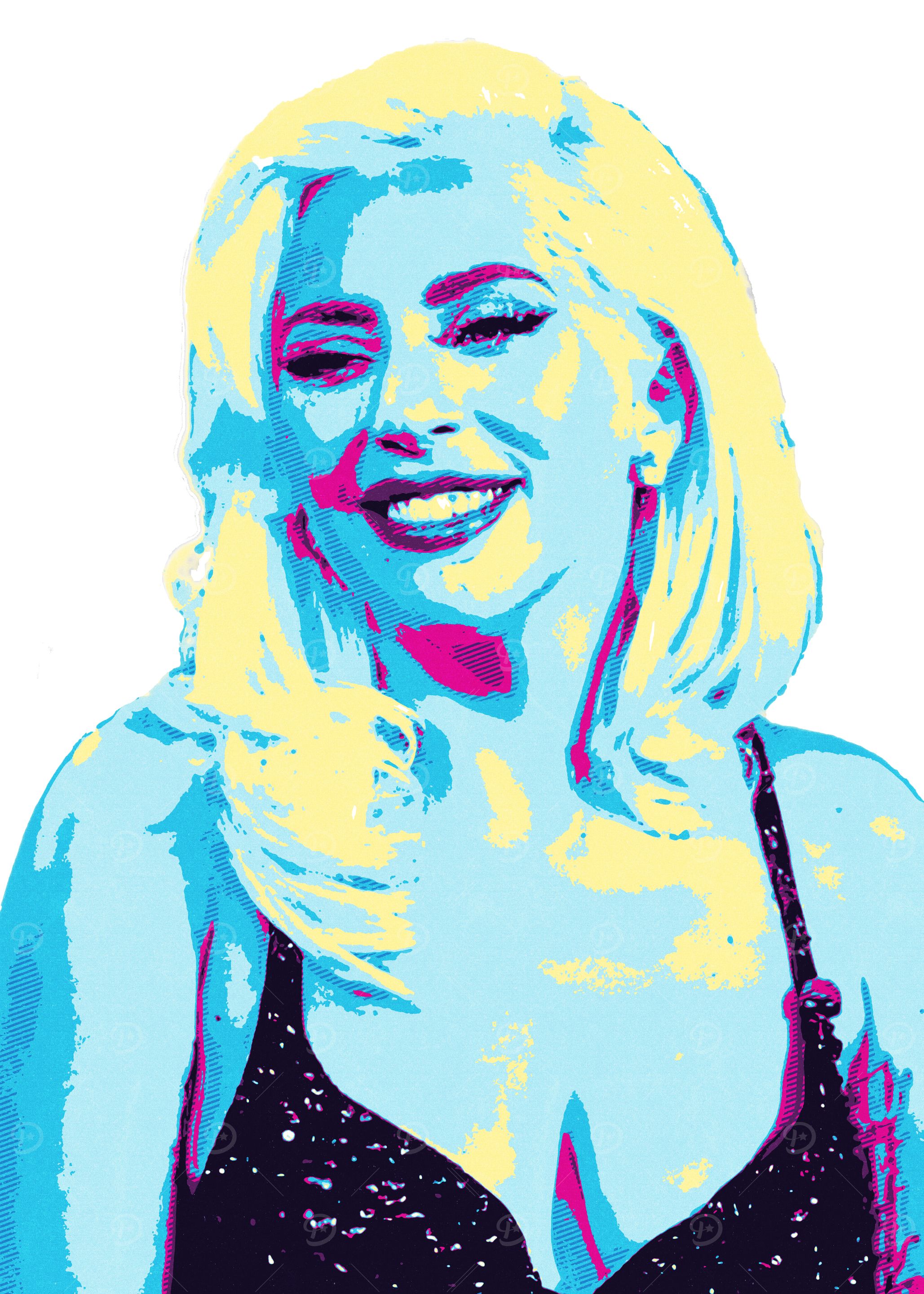 Lady Gaga Pop Art Portrait