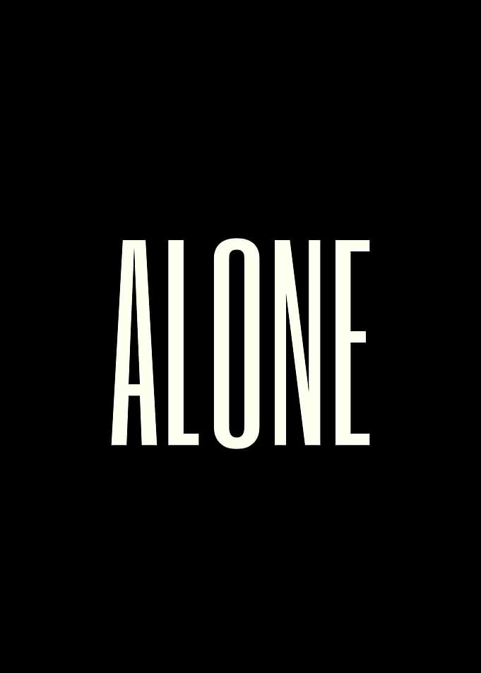 Alone Text Art