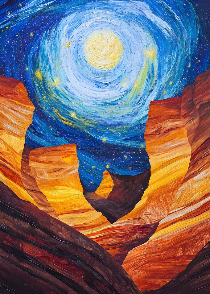 Landscapes and symbols of beauty across the United Fan Painting